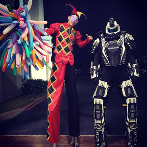 Black Mega Led Robot Costume